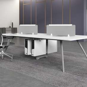 现代办公桌椅组合3D模型下载